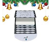 Carnet de cartes de Noël - Porte-carte personnalisé, livret souvenir extractible, encourageant les notes manuscrites | Porte-carte de vœux cascade pour adultes Noël, vacances, anniversaire