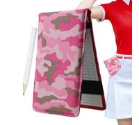 Carnet de cartes de score de golf au format de poche - Carnet de golf avec boucle pour crayon, planificateur de suivi des scores | Journal d'entraînement des golfeurs pour enregistrement de strokee