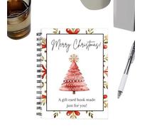 Carnet de cartes de vœux de Noël - Album festif - Souvenir contemplatif pour prendre des notes, des photos, des vacances, un anniversaire, la Saint-Valentin, les voyages, la maison, l'école