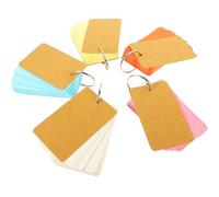 Carnet de Cartes Mémoire Vierges à Anneaux Métalliques pour Mots | Papier Lisse, Tri Facile, Format Compact à Emporter, pour Révision D’examen et Bureau