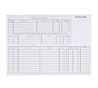 Carnet de chèques d'entreprise - 30 feuilles de grand livre double page - 22,6 x 7,6 cm, avec suivi des dépôts et des taxes, carnet de transactions de poche pour la comptabilité d'entreprise, 1 paquet