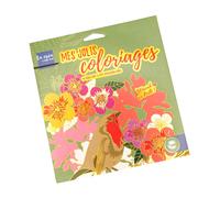 Carnet De Coloriage Avec Foil Thème Nature 16 Pages