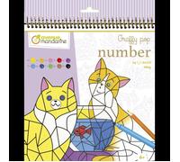 Carnet de coloriage Graffy Pop Number - Chats - 24 coloriages