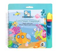 Carnet de coloriage magique - Sous l'océan - 16x16cm - Enfant - Dès 3 ans