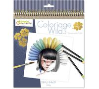 Carnet de coloriage - Wild 5 - 28 feuilles
