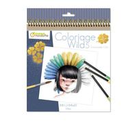 Carnet de coloriage Wild 5 - Bleu