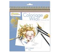 Carnet de coloriage - Wild - Tome 6 - 28 illustrations - Emmanuelle Colin - Adulte