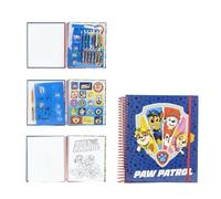 Carnet de Coloriages Pat' Patrouille - Inclut Pochoirs, Autocollants, des Crayons et des Feutres de Couleur - Kit d'Activités et de Fournitures Scolaires - Produit Original Conçu en Espagne