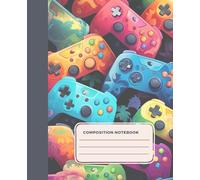 Carnet de composition : carnet ligné pour gamer vidéo - Journal cool pour enfants - Garçons - École et étudiants - Adolescents et adultes : parfait pour les joueurs qui aiment les jeux vidéo