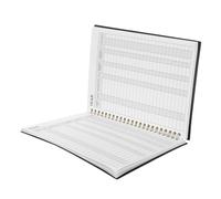 Carnet de Comptes Revenus Dépenses pour Entreprise, Suivi Mensuel Noir | Papier et Pp, Design Minimaliste, pour Novices et Petits Commerçants, Contrôle des Dépôts