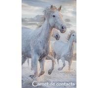 Carnet de contacts: Répertoire Alphabétique avec nom, prénom, adresse, numéro de téléphone fixe et portable, E-mail, anniversaires - 636 enregistrements possibles - Chevaux