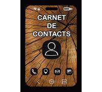 Carnet de contacts: Répertoire téléphonique et d'adresse alphabétique 15,24x22,86 cm