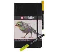 Carnet de croquis, 120 x 120 mm, noir/blanc crème