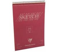 Clairefontaine 96642C Bloc Spiralé en-tête Papier Sketch - 100 Feuilles Papier Dessin Ivoire au Grain Très Léger - Feuilles Détachables - A3 29,7x42 cm 90g