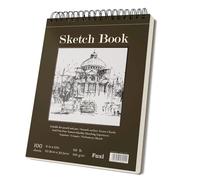 Carnet de croquis à spirales 22,9 x 30,5 cm, 1 lot 100 feuilles g/m²), sans acide pour les le dessin artistique, la peinture, papier d'écriture enfants, adultes, artistes débutants