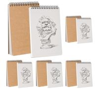 Carnet de Croquis A5 Carnet de Dessin 120GSM Reliure Spirale Papier Dessin Cahier de Dessin Carnet Dessin Vierge avec Couverture Rigide de Croquis Papier 60 Pages pour Enfant et Adultes D'artiste 2PCS