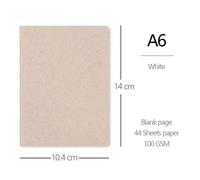 Carnet De Croquis A6 Petite Taille 44 Feuilles, Carnet De Notes De Couleur Unie, Page Vierge
