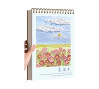 Carnet de croquis avec 100 pages de croquis en papier épais, anti-fuite, pour les étudiants et les artistes qui dessinent des médias mixtes
