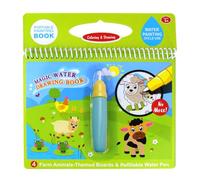 Carnet de croquis avec stylo à eau rechargeable - Bloc de dessin magique pour enfant d'âge préscolaire - Peinture de coloriage de voyage