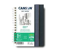 Canson Professional Book Carnet spiralé 50 f. papier dessin 120 g/m² 14,8x21 cm Blanc naturel