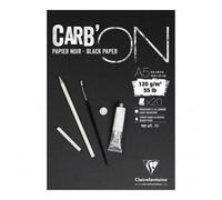 Carnet De Croquis De Carb On Noir (120g / M2, 20pcs) A5, Clairefontaine, Pastel, Crayon De Charbon, Dessin - Sec, Des Techniques, Des Carnets De Croquis, Des Fournitures D'art