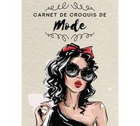 Carnet de Croquis de Mode: Silhouettes féminines prêtes à dessiner | Pour les stylistes et les étudiants | 17 positions de mannequins différentes