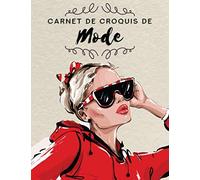 Carnet de Croquis de Mode: Silhouettes féminines prêtes à dessiner : Une grande silhouette par page. Pour les stylistes et les étudiants.