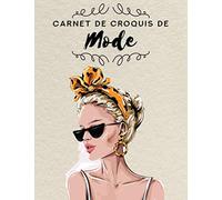 Carnet de Croquis de Mode: Silhouettes féminines prêtes à dessiner : Une grande silhouette par page. Pour les stylistes et les étudiants.