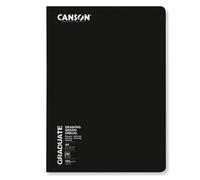 Lot de 5 Carnet 20 feuilles Canson® Graduate Dessin 21x29,7 140g/m², papier grain léger blanc