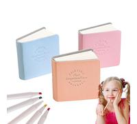 Carnet de croquis, journal de dessin avec couverture rigide, 3 pièces, album de dessin double face, 300 g/m², 5 x 5 cm, pour voyage scolaire, bureau