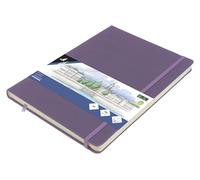Carnet de croquis Kangaro A4 - Couverture rigide en polyuréthane - 80 feuilles - 140 g - Papier crème - Avec élastique et bande élastique