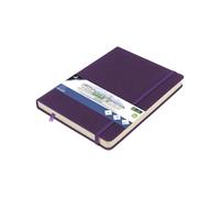 Kangaro Carnet de croquis A5 Purple Heart – Couverture rigide PU, 80 feuilles 140 g, papier crème