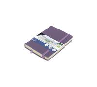 Carnet de croquis Kangaro A6 Heather Purple PU Couverture rigide 80 feuilles 140 g Papier crème avec élastique et bande élastique