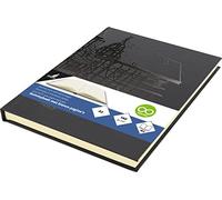 Kangaro Carnet de croquis K-5567 — Format A5, couverture rigide, 140 g, noir