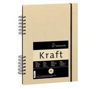 Carnet De Croquis Kraft Spiralé 120g Sur M² A4 20 Feuilles