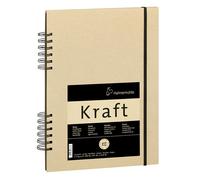 Carnet De Croquis Kraft Spiralé 120g Sur M² A5 20 Feuilles