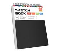 Carnet de croquis multifonction à double spirale pour artistes, étudiants, gribouillages