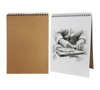 Carnet de croquis pour artiste - Format A4 - Avec 60 pages/30 feuilles - Couverture rigide - Carnet de croquis A4 - Pour dessin et croquis