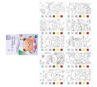 Carnet de croquis pour enfants - Bloc de peinture à l'aquarelle - Cartes de couleur intégrées - Feuilles absorbantes pour cartes créatives - Peinture pour enfants