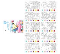 Carnet de croquis pour enfants - Bloc de peinture à l'aquarelle - Cartes de couleur intégrées - Feuilles absorbantes pour cartes créatives - Livre de peinture pour tout-petits