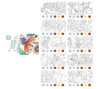 Carnet de croquis pour enfants - Peinture à l'aquarelle - Papier épais absorbant pour expression créative et développement de la motricité - Peinture pour tout-petits