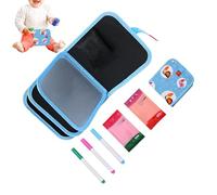 Carnet de Croquis pour Fille,Carnet de croquis effaçable, cahier ludique,Bloc de dessin et papeterie - pour Maison École Fête Anniversaire Halloween Noël Voyages Route Avion Balade