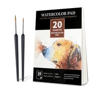 Carnet De Croquis Professionnel Pour Aquarelle, 300g/M2, 20 Feuilles, Pour Peintre, Peinture À La Main, Dessin, Fournitures D'art