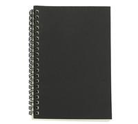 Carnet de croquis rétro en papier Kraft Coil Carnet de papeterie scolaire Noir