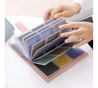 Carnet de défi pour l'épargne et l'épargne - Grande capacité - 96 pochettes - Rose