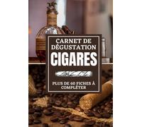 Carnet de dégustation cigares Plus de 60 fiches à compléter: Journal de dégustation à compléter | Carnet de cigares pour noter vos évaluations | ... cigares | Cadeau pour Noel ou un anniversaire