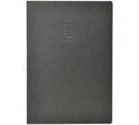 Clairefontaine 60332C Cahier Piqué Crok'Book - 24 Feuilles Papier Dessin Blanc 17x22 cm 90g - Format Portrait - Couverture Noire - Couverture Souple Personnalisable
