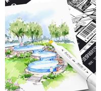 Carnet De Dessin A3/A4/B5, 30 Feuilles, Carnet De Croquis En Option, Carnet De Croquis Pour Marqueur, Art, Peinture, Journal Intime, Cadeaux Pour Étudiants