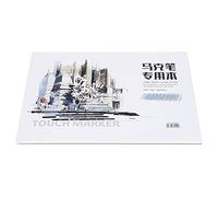 Carnet de Dessin A4, Sketchbook 32 Pages, Papier Spécial Marqueur, Couleur Naturelle - Absorption d’Encre Optimale, Liage Plat, Idéal Artistes et Étudiants