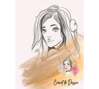 Carnet de Dessin: avec croquis d'un portrait femme, Bloc de dessin, Cahier de dessin A4, Pages grand format, grand cahier vierge, cahier croquis a4, ... cahier grand format pour dessin, idée cadeaux